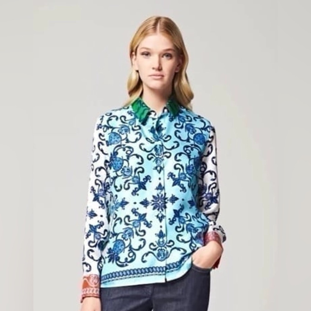 Escada Capsule  Heritage Collection Nesis Silk Blouse